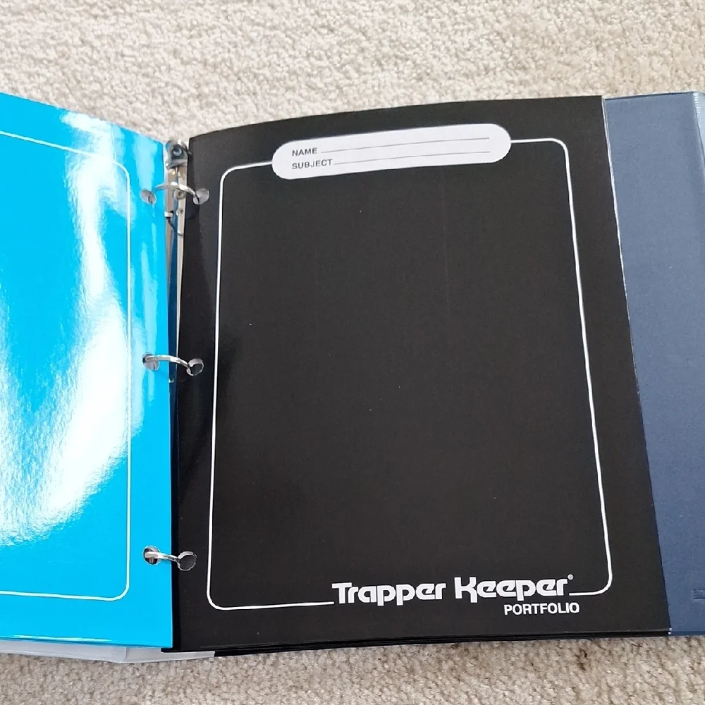 Trapper Keeper Blue Binder NEW